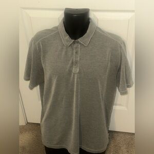 Men’s size L large used Tommy Bahama grey polo golf shirt  Pre own items are as
